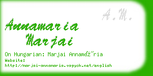 annamaria marjai business card